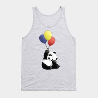 Panda with Balloons Tank Top